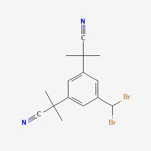 Chemical structure of 5-Dibromomethyl Anastrozole
