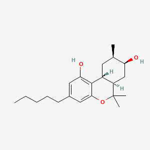 Chemical structure of 8(S)-hydroxy-9(R)-Hexahydrocannabinol