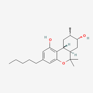 Chemical structure of 8(R)-hydroxy-9(S)-Hexahydrocannabinol