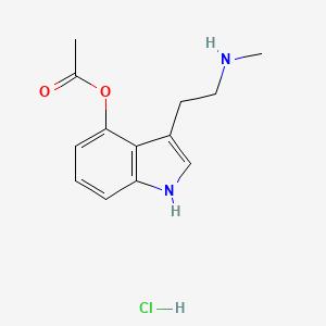 Chemical structure of 4-acetoxy NMT (hydrochloride)