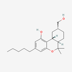 Chemical structure of 7-Hydroxyhexahydrocannabinol