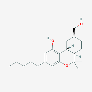 Chemical structure of 11-hydroxy-9(S)-Hexahydrocannabinol