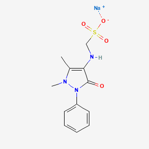 Chemical structure of Sulfamidopyrine (sodium salt)
