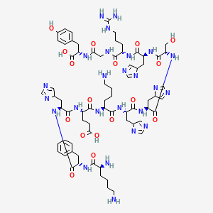 Chemical structure of Histatin 8 (trifluoroacetate salt)