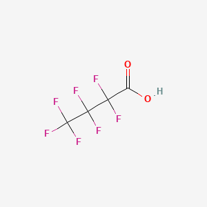 Chemical structure of Heptafluorobutyric Acid