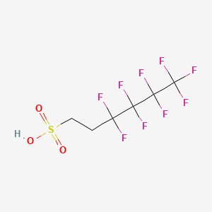 Chemical structure of 4:2 Fluorotelomer sulfonic acid