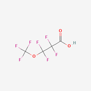 Chemical structure of Perfluoro-3-methoxypropanoic Acid