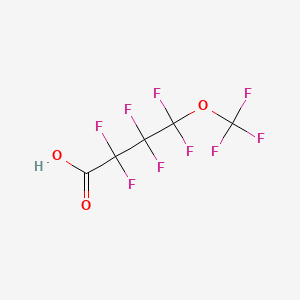 Chemical structure of Perfluoro-4-methoxybutanoic Acid