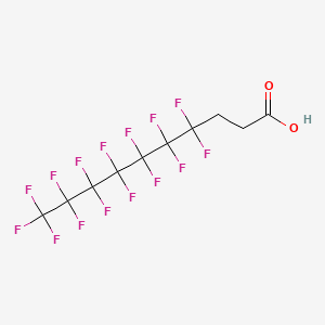 Chemical structure of 2H,2H,3H,3H-Perfluorodecanoic Acid