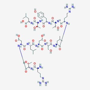 Chemical structure of RTDLDSLRTYTL (trifluoroacetate salt)