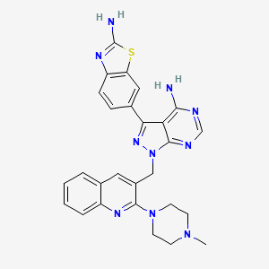 Chemical structure of RW4 (trifluoroacetate salt)