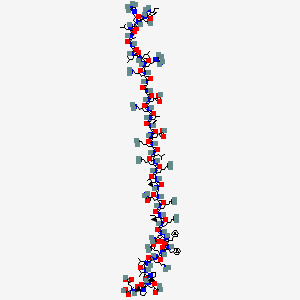 Chemical structure of CRAMP (140-173) (mouse) (trifluoroacetate salt)
