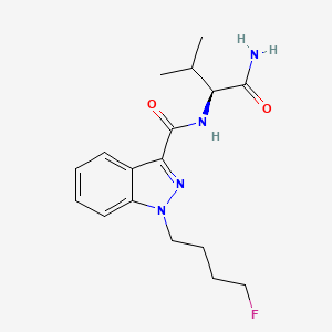 Chemical structure of 4-fluoro AB-BUTINACA