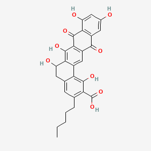 Chemical structure of Bequinostatin A