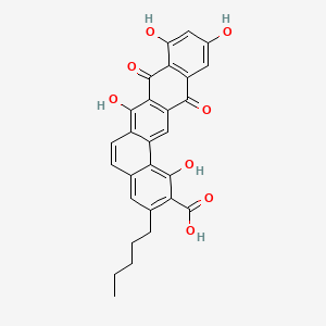 Chemical structure of Bequinostatin C
