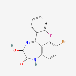 Chemical structure of 3-hydroxy Flubromazepam