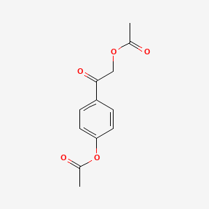 Chemical structure of 4-(2-Acetoxyacetyl)phenyl acetate