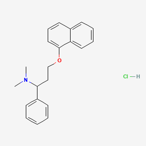 Chemical structure of DL-Dapoxetine (hydrochloride)