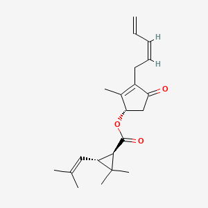 Chemical structure of δ8-Tetrahydrocannabivarin Acetate
