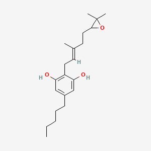 Chemical structure of 6',7'-epoxy Cannabigerol
