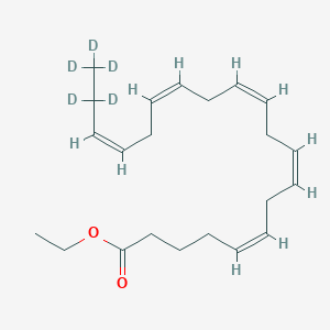 Chemical structure of Eicosapentaenoic Acid-d5 ethyl ester