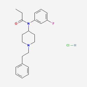 Chemical structure of meta-Fluorofentanyl (hydrochloride) (exempt preparation)