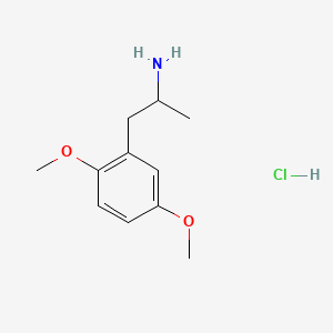 Chemical structure of 2,5-Dimethoxyamphetamine hydrochloride