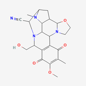 Chemical structure of N-desethyl Isotonitazene imidazolidinone byproduct