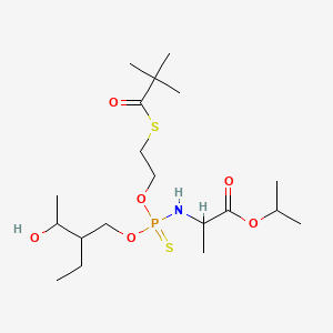 Chemical structure of 1,2-bis(heptanoylthio)-sn-glycero-3-PE
