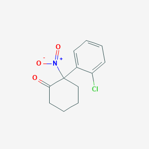 Chemical structure of 2-(2-Chlorophenyl)-2-nitrocyclohexanone