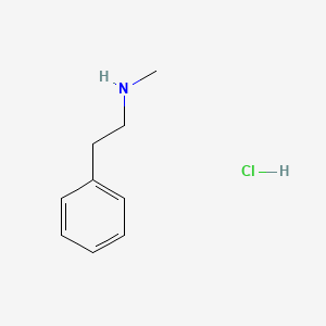 Chemical structure of N-Methylphenethylamine (hydrochloride)