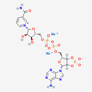 Chemical structure of 2',3'-cyclic NADP+ (sodium salt)