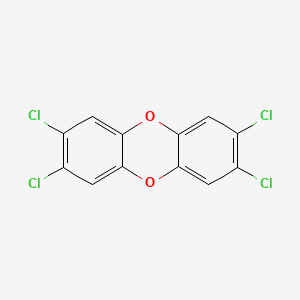 Chemical structure of 2,3,7,8-Tetrachlorodibenzo-p-dioxin