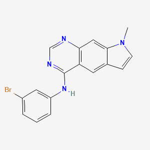 Chemical structure of Bromazolam-d5 (CRM)