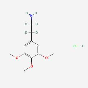 Chemical structure of Mescaline-d4 (hydrochloride)