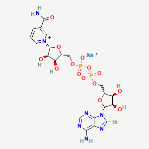 Chemical structure of 8-bromo NAD+ (sodium salt)