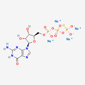 Chemical structure of GTP.gamma.S