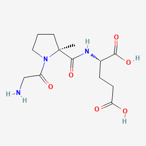 Chemical structure of Trofinetide (acetate)