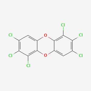 Chemical structure of 1,2,3,6,7,8-Hexachlorodibenzo-p-dioxin