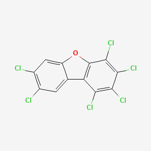 Chemical structure of 1,2,3,4,7,8-Hexachlorodibenzofuran