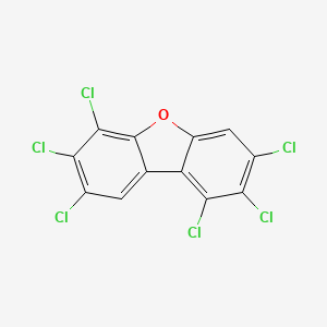Chemical structure of 1,2,3,6,7,8-Hexachlorodibenzofuran