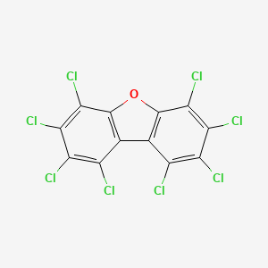 Chemical structure of Octachlorodibenzofuran
