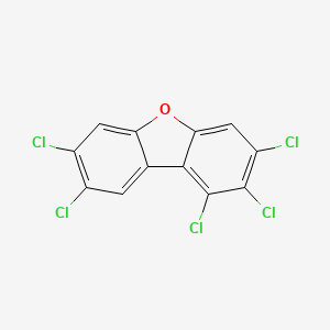 Chemical structure of 1,2,3,7,8-Pentachlorodibenzofuran