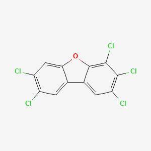 Chemical structure of 2,3,4,7,8-Pentachlorodibenzofuran
