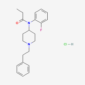 Chemical structure of o-Fluorofentanyl hydrochloride