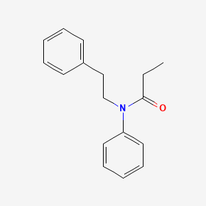 Chemical structure of N-Phenethyl-N-phenylpropionamide
