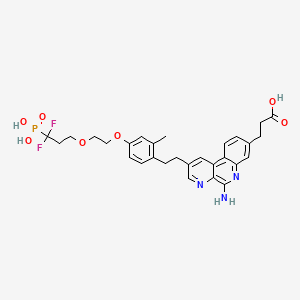 Chemical structure of LHC165 (hydrate)