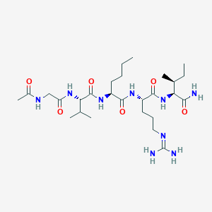 Chemical structure of PTD2 (trifluoroacetate salt)