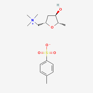 Chemical structure of (+)-Muscarine (tosylate)