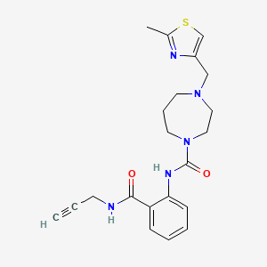 Chemical structure of MTDB-Alkyne